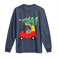 Christmas Kids Long Sleeve Shirt Red Car Tree Cute Xmas Toddler Boys