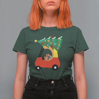 Christmas Kids T Shirt For Women Red Car Tree Cute Xmas Toddler Boys - Wonder Print Shop