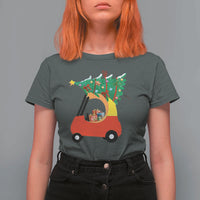 Christmas Kids T Shirt For Women Red Car Tree Cute Xmas Toddler Boys - Wonder Print Shop