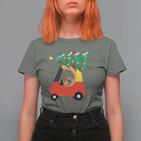 Christmas Kids T Shirt For Women Red Car Tree Cute Xmas Toddler Boys - Wonder Print Shop