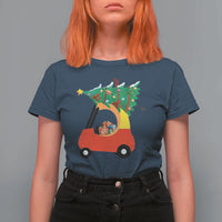 Christmas Kids T Shirt For Women Red Car Tree Cute Xmas Toddler Boys - Wonder Print Shop