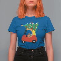 Christmas Kids T Shirt For Women Red Car Tree Cute Xmas Toddler Boys - Wonder Print Shop
