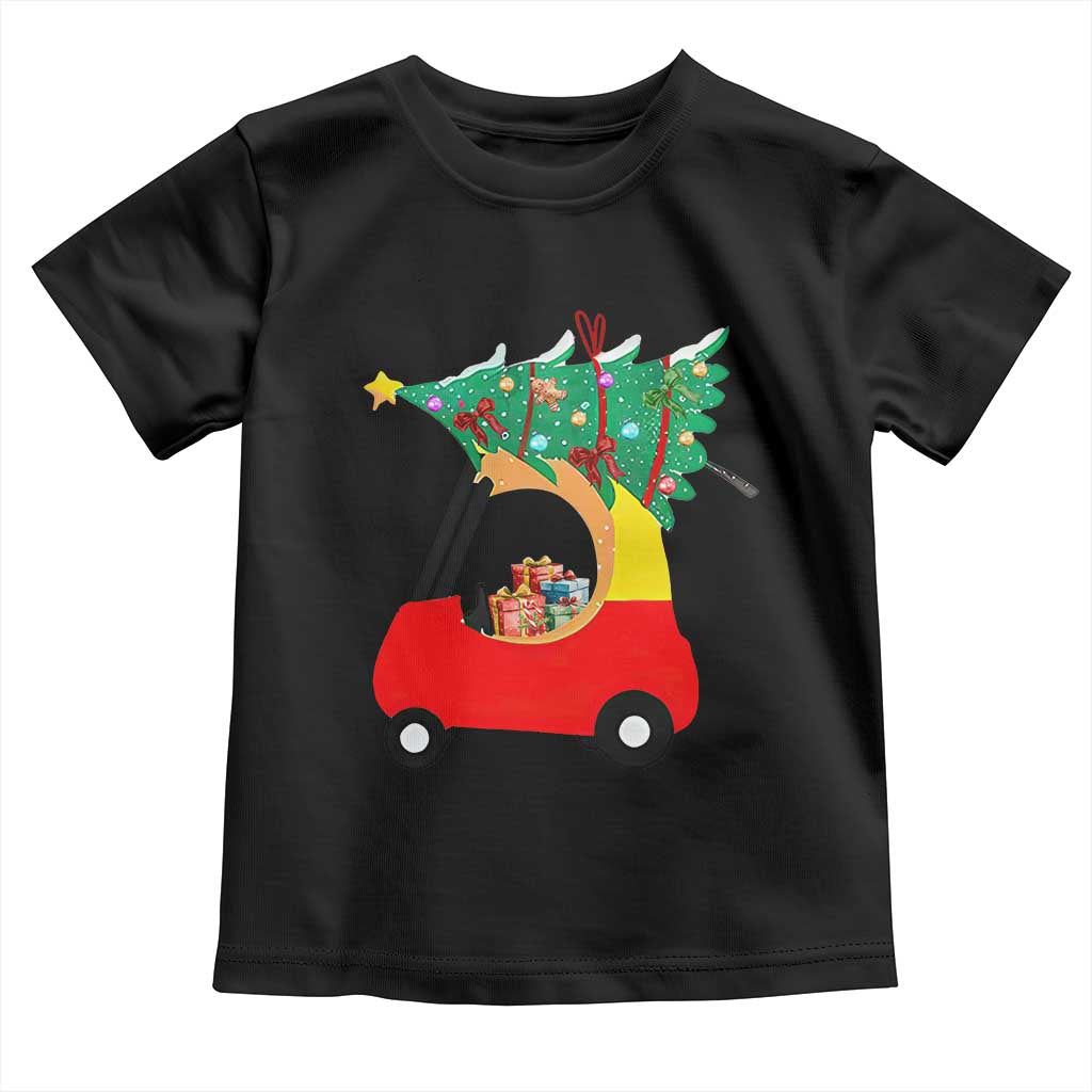 Christmas Kids Toddler T Shirt Red Car Tree Cute Xmas Toddler Boys