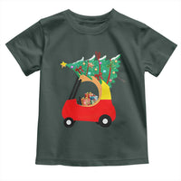 Christmas Kids Toddler T Shirt Red Car Tree Cute Xmas Toddler Boys