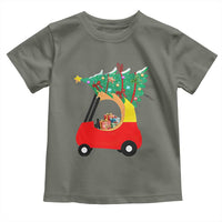 Christmas Kids Toddler T Shirt Red Car Tree Cute Xmas Toddler Boys