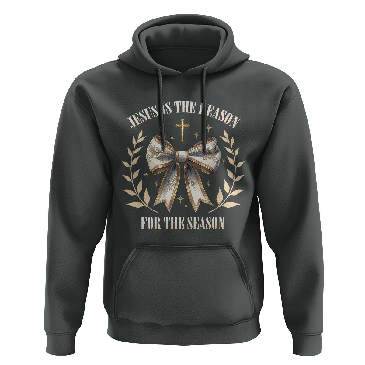 Jesus is the Reason Hoodie Xmas Jesus Lover Religious Christmas Coquette Bow