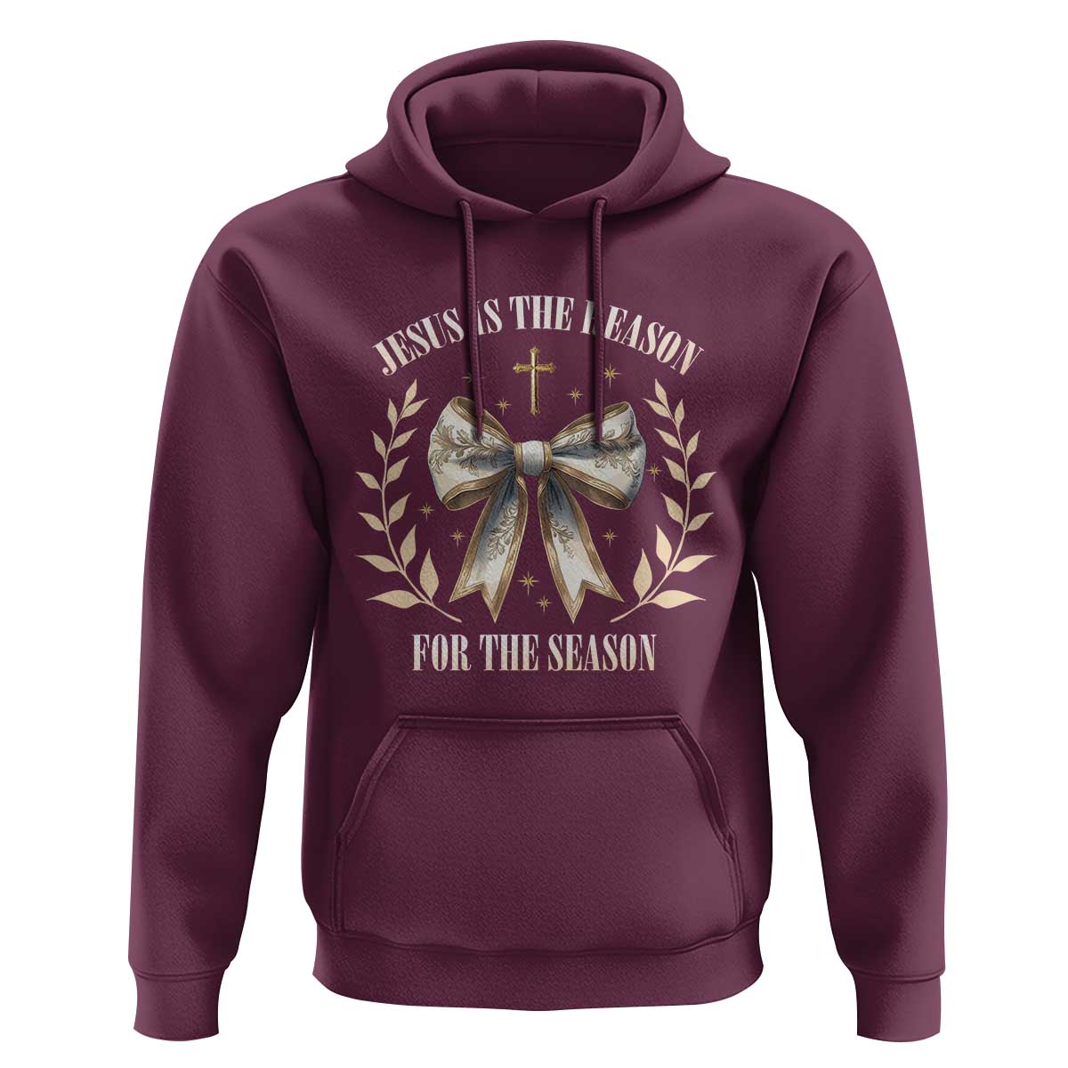 Jesus is the Reason Hoodie Xmas Jesus Lover Religious Christmas Coquette Bow