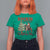 Western Christmas T Shirt For Women Vintage 90s Cowboy Santa Claus Xmas Tree - Wonder Print Shop