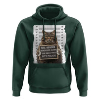 Funny Cat Christmas Hoodie Mugshot I Knocked Down The Xmas Tree