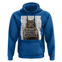 Funny Cat Christmas Hoodie Mugshot I Knocked Down The Xmas Tree
