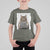 Funny Cat Christmas T Shirt For Kid Mugshot I Knocked Down The Xmas Tree - Wonder Print Shop