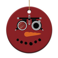 Xmas Optometry Christmas Ornament Funny Snowman Optometrist Eye Doctor Ophthalmologist - Wonder Print Shop