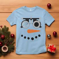 Christmas Optometry T Shirt Funny Snowman Optometrist Eye Doctor Ophthalmologist - Wonder Print Shop