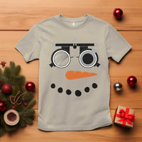 Christmas Optometry T Shirt Funny Snowman Optometrist Eye Doctor Ophthalmologist - Wonder Print Shop