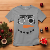 Christmas Optometry T Shirt Funny Snowman Optometrist Eye Doctor Ophthalmologist - Wonder Print Shop