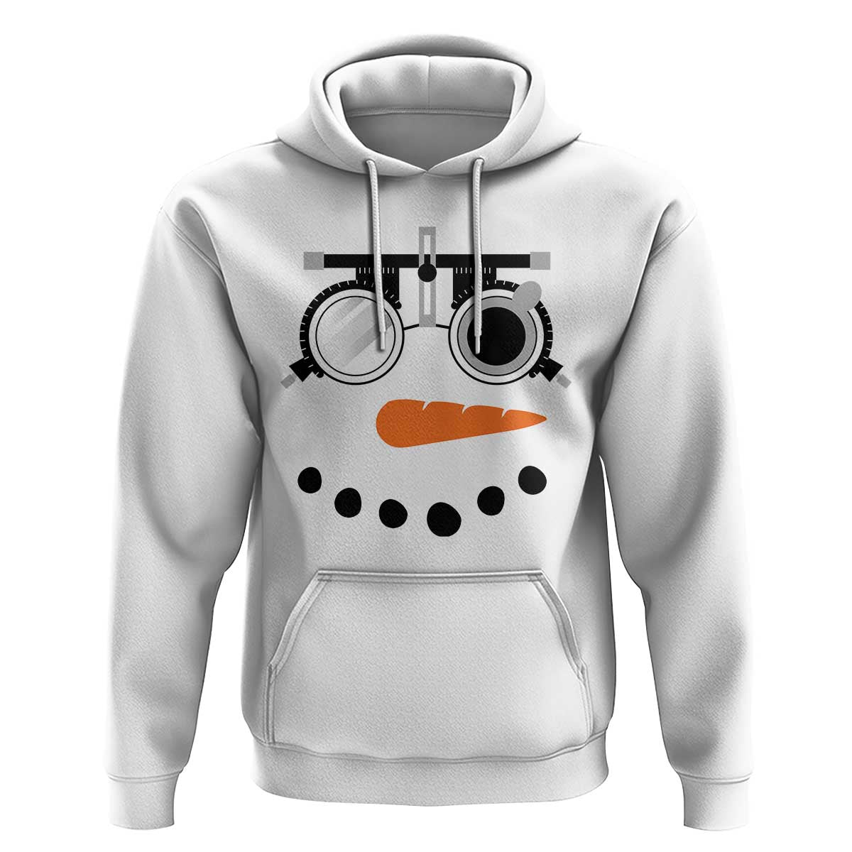 Christmas Optometry Hoodie Funny Snowman Optometrist Eye Doctor Ophthalmologist