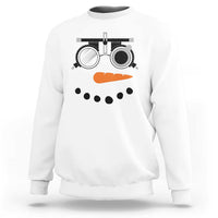 Christmas Optometry Sweatshirt Funny Snowman Optometrist Eye Doctor Ophthalmologist - Wonder Print Shop