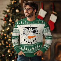 Optometry Ugly Christmas Sweater Funny Snowman Optometrist Eye Doctor Ophthalmologist - Wonder Print Shop