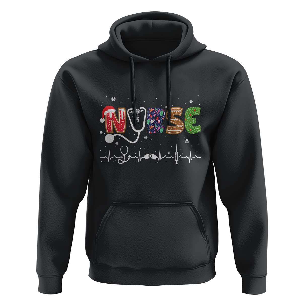 Nurse Christmas Hoodie Nursing RN LPN NP Nicu Xmas Gift