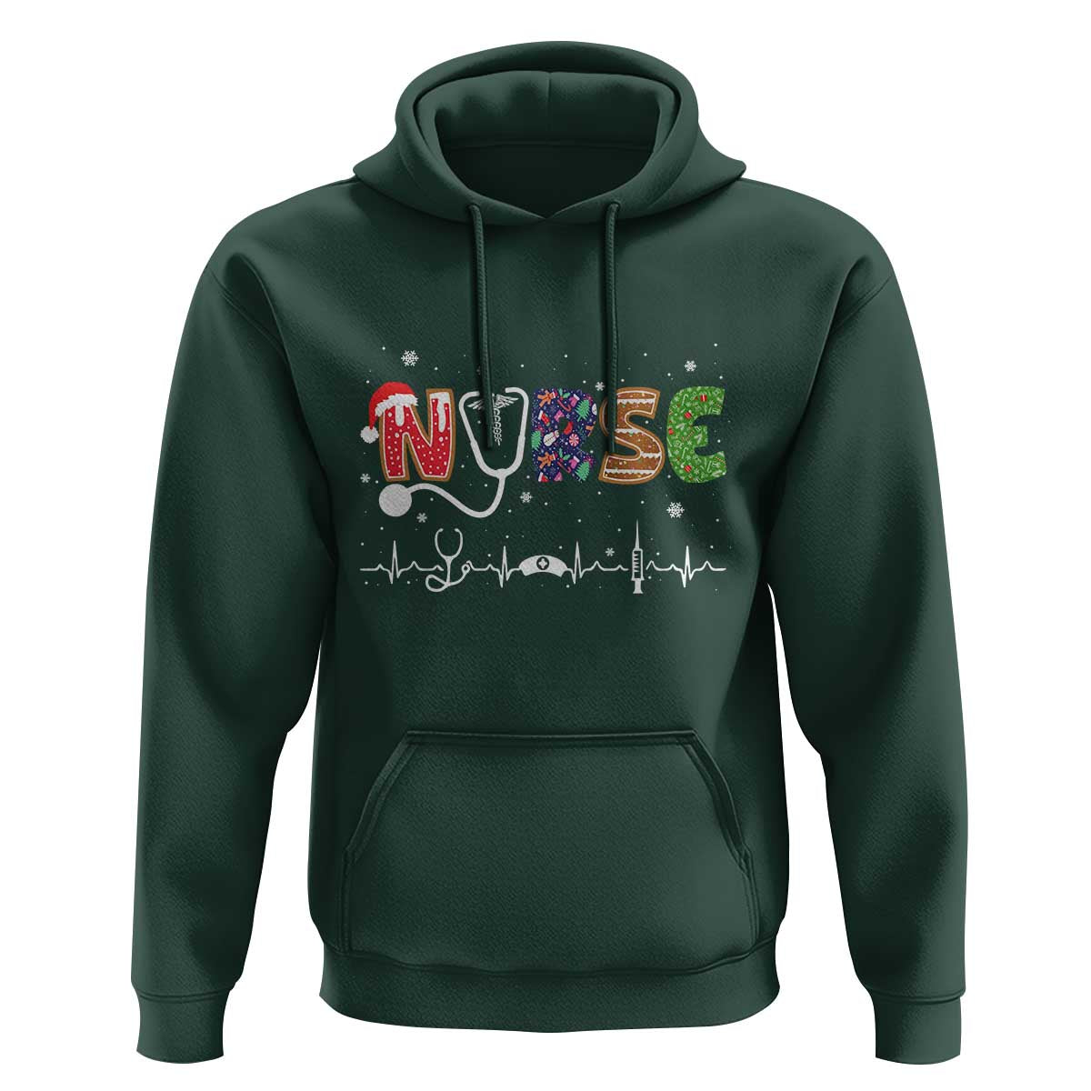 Nurse Christmas Hoodie Nursing RN LPN NP Nicu Xmas Gift