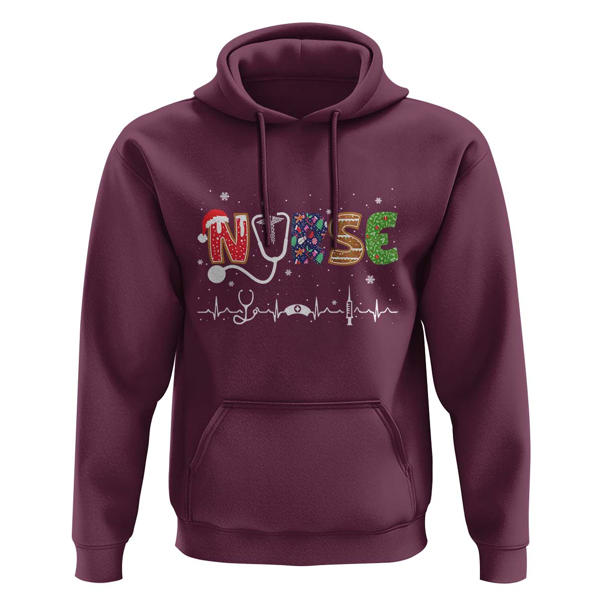 Nurse Christmas Hoodie Nursing RN LPN NP Nicu Xmas Gift