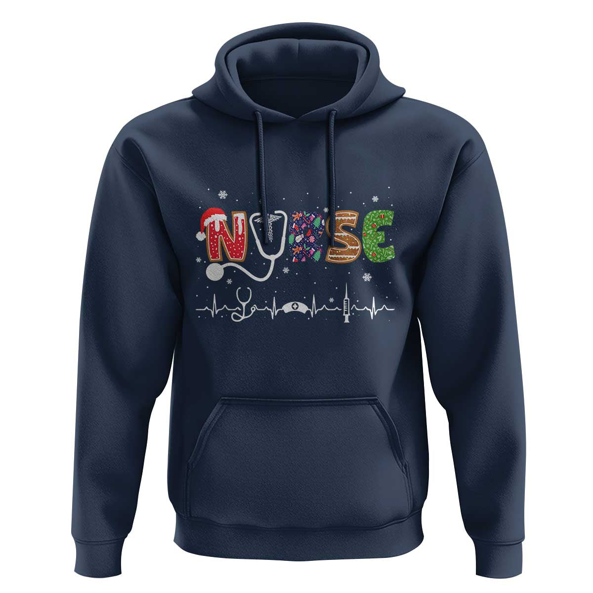 Nurse Christmas Hoodie Nursing RN LPN NP Nicu Xmas Gift