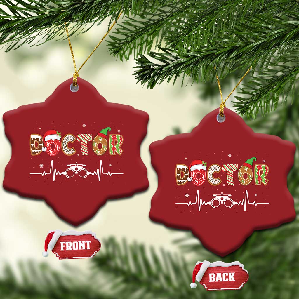 Xmas Optometry Christmas Ornament Ophthalmologist Optometrist Eye Doctor Nurse Gift - Wonder Print Shop