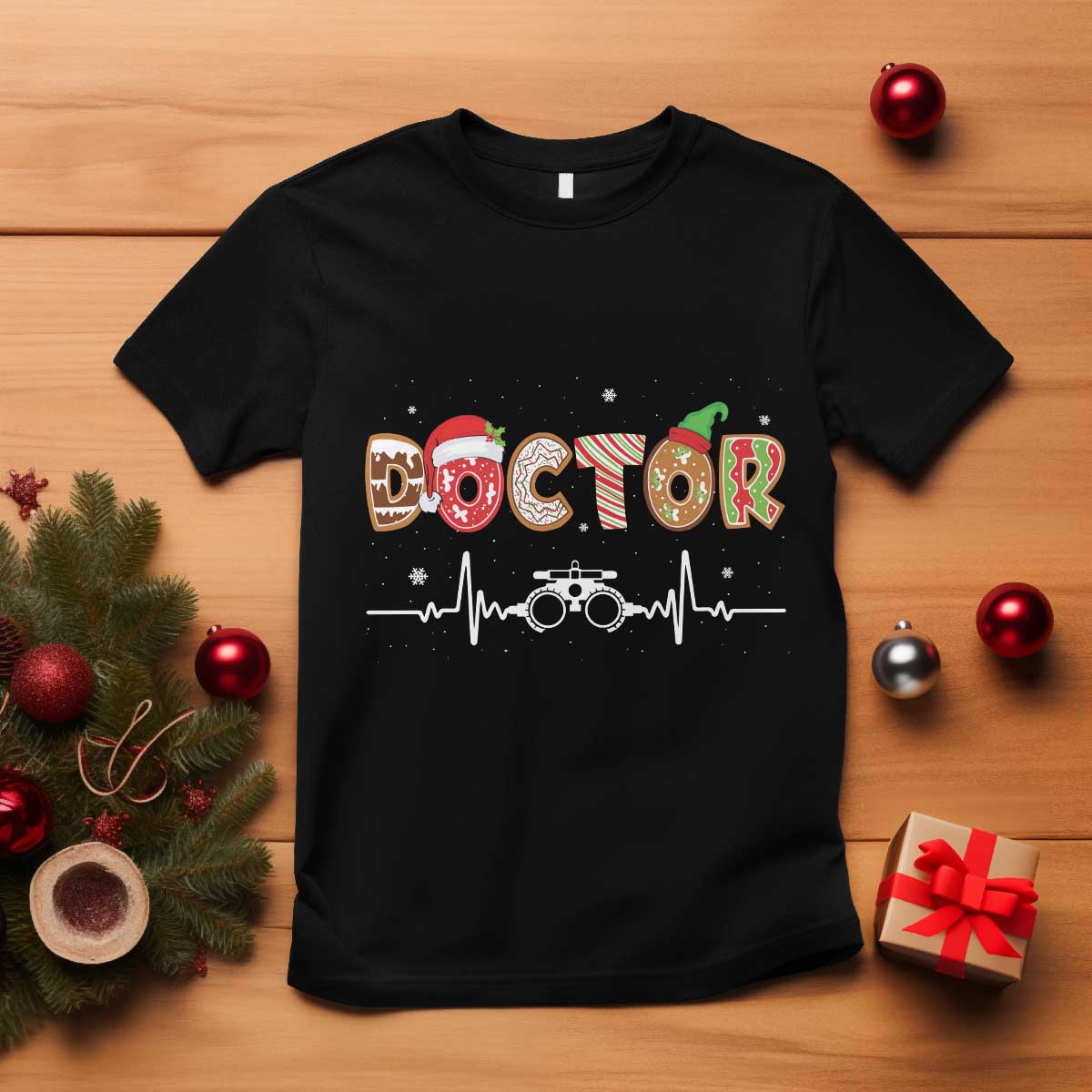 Christmas Optometry T Shirt Ophthalmologist Optometrist Eye Doctor Nurse Gift - Wonder Print Shop