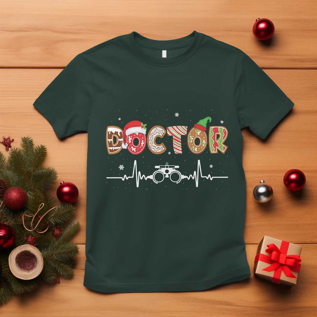 Christmas Optometry T Shirt Ophthalmologist Optometrist Eye Doctor Nurse Gift - Wonder Print Shop