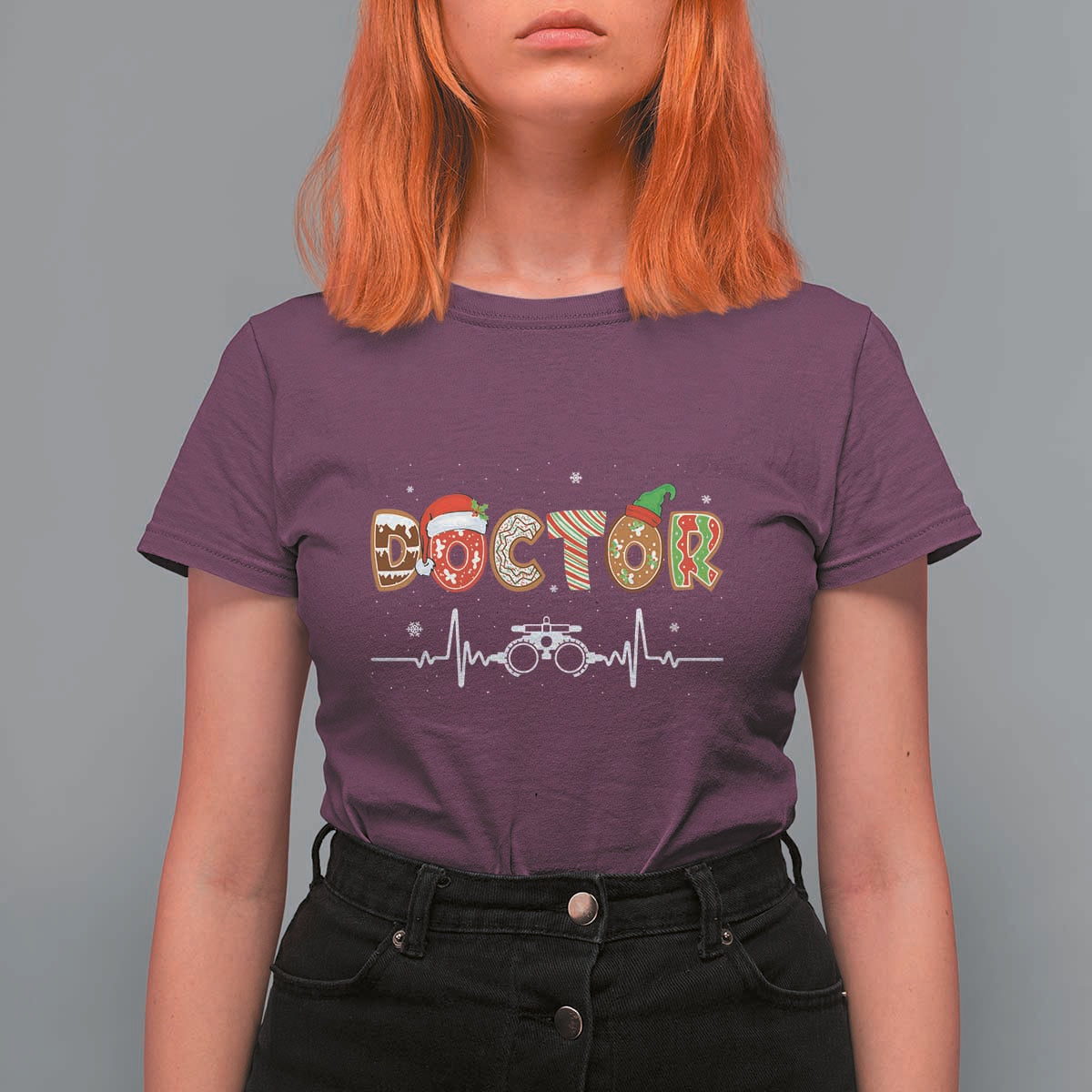 Christmas Optometry T Shirt For Women Ophthalmologist Optometrist Eye Doctor Nurse Gift - Wonder Print Shop