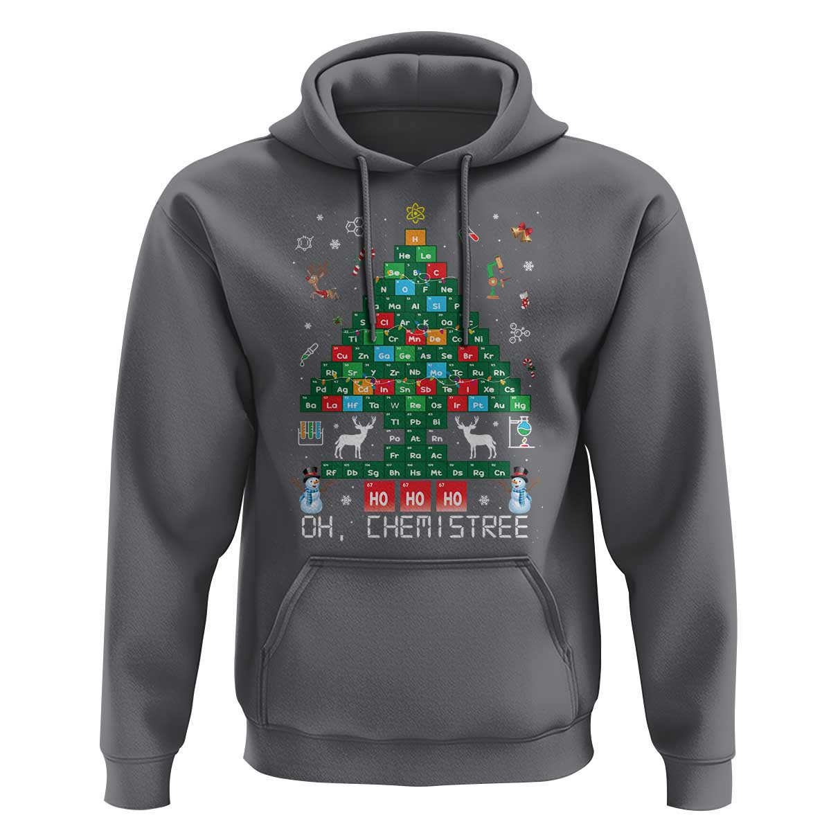 Christmas Chemistry Teacher Hoodie Oh Chemistree Laboratory Lab Tech Teacher Xmas Gift