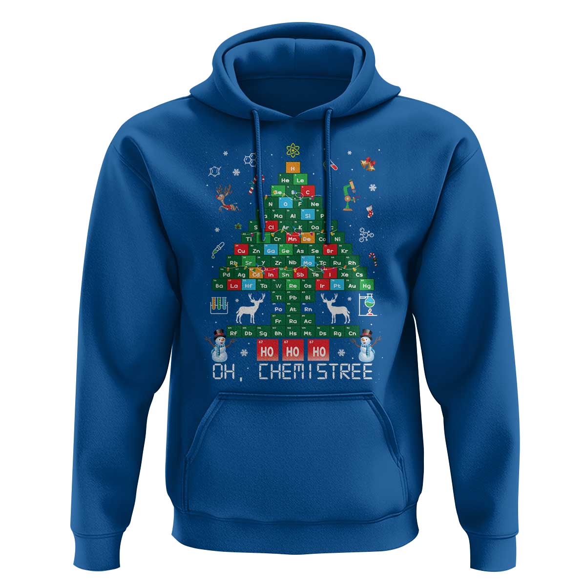 Christmas Chemistry Teacher Hoodie Oh Chemistree Laboratory Lab Tech Teacher Xmas Gift