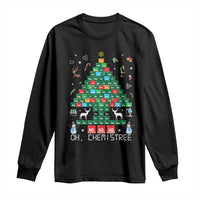 Christmas Chemistry Teacher Long Sleeve Shirt Oh Chemistree Laboratory Lab Tech Teacher Xmas Gift