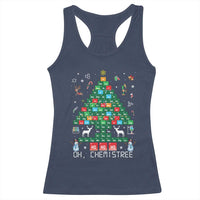 Christmas Chemistry Teacher Racerback Tank Top Oh Chemistree Laboratory Lab Tech Teacher Xmas Gift