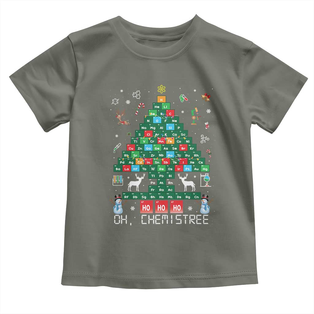 Christmas Chemistry Teacher Toddler T Shirt Oh Chemistree Laboratory Lab Tech Teacher Xmas Gift TS10