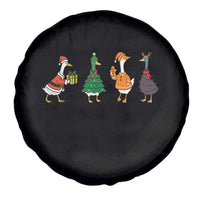 Christmas Ducks Spare Tire Cover Funny Animals Farm Lover Gift Xmas Light - Wonder Print Shop
