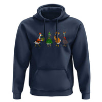 Christmas Ducks Hoodie Funny Animals Farm Lover Gift Xmas Light - Wonder Print Shop