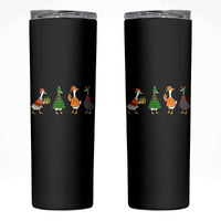 Christmas Ducks Skinny Tumbler Funny Animals Farm Lover Gift Xmas Light - Wonder Print Shop