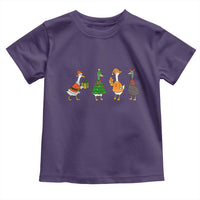 Christmas Ducks Toddler T Shirt Funny Animals Farm Lover Gift Xmas Light - Wonder Print Shop
