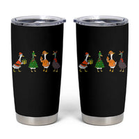 Christmas Ducks Tumbler Cup Funny Animals Farm Lover Gift Xmas Light - Wonder Print Shop