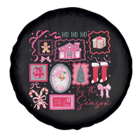 Pink Christmas Spare Tire Cover Old Xmas Vintage Pink Santa Claus - Wonder Print Shop