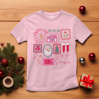 Pink Christmas T Shirt Old Xmas Vintage Pink Santa Claus - Wonder Print Shop