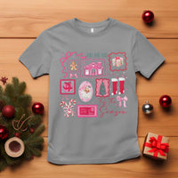 Pink Christmas T Shirt Old Xmas Vintage Pink Santa Claus - Wonder Print Shop