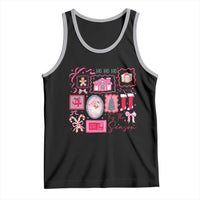 Pink Christmas Tank Top Old Xmas Vintage Pink Santa Claus - Wonder Print Shop