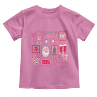 Pink Christmas Toddler T Shirt Old Xmas Vintage Pink Santa Claus - Wonder Print Shop