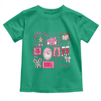 Pink Christmas Toddler T Shirt Old Xmas Vintage Pink Santa Claus - Wonder Print Shop