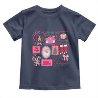 Pink Christmas Toddler T Shirt Old Xmas Vintage Pink Santa Claus - Wonder Print Shop