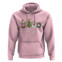 Christmas Tis The Season Hoodie Cute Winter Old Xmas Vintage Pink Santa Claus - Wonder Print Shop