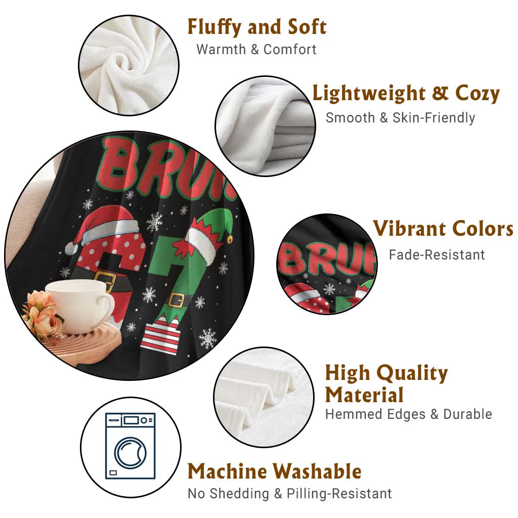 67 Christmas Throw Blanket Six Seven Bruh Funny Boys Kids Meme Pajamas Gen Alpha Slang - Wonder Print Shop