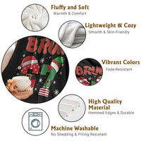 67 Christmas Throw Blanket Six Seven Bruh Funny Boys Kids Meme Pajamas Gen Alpha Slang - Wonder Print Shop